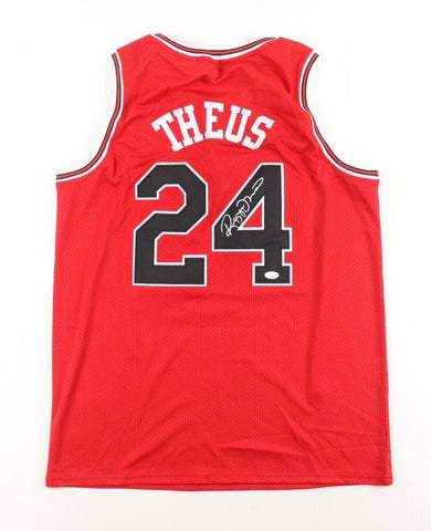 Reggie Theus Signed Chicago Bulls Jersey (JSA COA) 2xNBA All Star 1981 & 1983