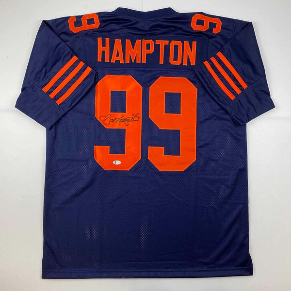 Autographed/Signed Dan Hampton Chicago Color Rush Jersey Beckett BAS COA