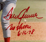 Tom Seaver Signed Cincinnati Red Unframed 8x10 Throwing MLB Photo -No Hitter