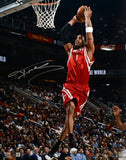 Tracy McGrady Autographed Houston Rockets 16x20 Dunking Photo- Beckett W Holo