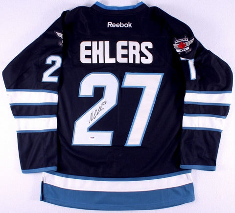 Nikolaj Ehlers Signed Winnipeg Jets Jersey (PSA) 9th Overall Pick 2014 NHL Draft