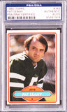 Jets Pat Leahy Authentic Signed 1980 Topps #363 Card PSA/DNA Slabbed
