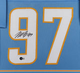 Joey Bosa Signed San Diego Chargers 35"x 43" Framed Jersey (Beckett) Linebacker