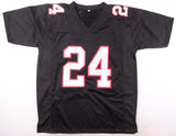 Devonta Freeman Signed Atlanta Falcons Black Jersey (Beckett) 2xPro Bowl R.B.