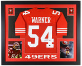 Fred Warner Signed San Francisco 49ers 35x43 Framed Jersey (Beckett) All Pro LB
