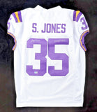 Sai'vion Jones Signed LSU Tigers Pro Cut Jersey Inscribed "Geaux Tigers"/Beckett