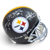 Lambert, Ham, Russell Autographed Signed Steelers VSR4 Helmet - 24 Pro Bowls JSA