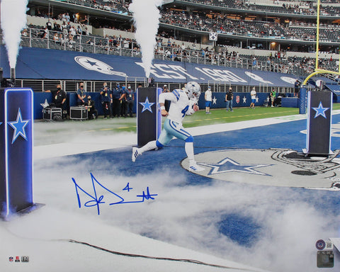 Cowboys Dak Prescott Authentic Signed 16x20 Horizontal Photo BAS Witnessed