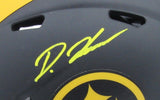 Diontae Johnson Autographed Eclipse Mini Helmet Steelers Beckett 181139