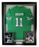 A.J. Brown Autographed Philadelphia Eagles Jersey Framed Beckett 194698