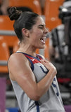 Kelsey Plum Signed Ladies 2018 & 2022 Team USA Basketball Jersey /JSA/Vegas Aces
