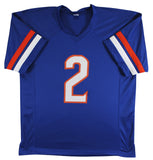 Boise State Ashton Jeanty Authentic Signed Blue Pro Style Jersey BAS Witnessed