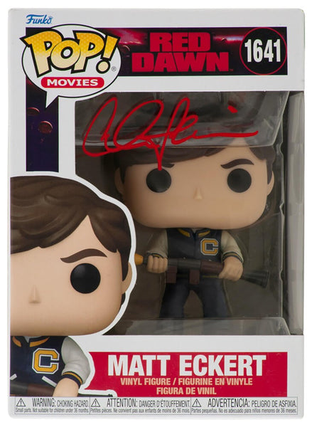 Charlie Sheen Signed Red Dawn Matt Eckert Funko Pop Doll #1641 - (SCHWARTZ COA)