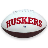 Crouch, Rozier, Rodgers Nebraska Heismans Autographed Signed Logo Football - PSA