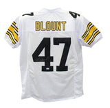 Mel Blount Autographed/Signed Pro Style White XL Jersey Beckett 39302