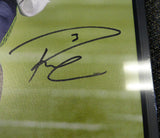 RUSSELL WILSON AUTOGRAPHED FRAMED 24X30 CANVAS PHOTO SEAHAWKS RW HOLO 107487