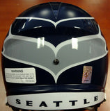 RUSSELL WILSON AUTO SEAHAWKS FULL SIZE SPEED HELMET SB CHAMPS GREEN RW 94267