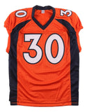Terrell Davis Denver Signed Orange Pro-Cut Football Jersey Radke Hologram