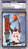 Houston Elvin Hayes Authentic Signed 1993 Action Packed HOF #76 Card PSA Slab