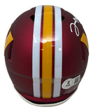 Jacory Croskey-Merritt Signed Washington Commanders Mini Speed Helmet BAS