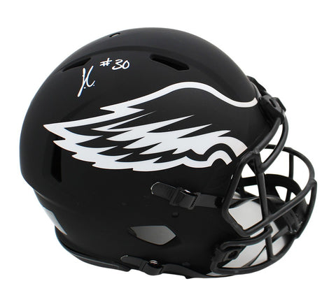 Jihaad Campbell Signed Philadelphia Eagles Speed Authentic Eclipse NFL Helmet
