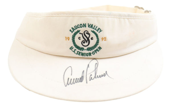 Arnold Palmer Signed 1992 PGA US Senior Open Visor BAS LOA