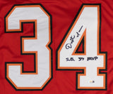 Dexter Jackson Signed Buccaneers Jersey Inscribed "S.B. XXXVII MVP"(JSA) FSU DB