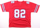 Don Beebe Signed Buffalo Bills Alternate Jersey (JSA) Super Bowl XXXI Champ W.R.