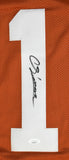 Colin Simmons Autographed Orange College Style Jersey - JSA