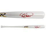 Barry Larkin Signed Cincinnati Reds Rawlings White Chrome MLB Bat