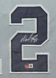 FRAMED N.Y. YANKEES WADE BOGGS AUTOGRAPHED SIGNED INSC JERSEY BECKETT HOLO