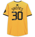 Paul Skenes Autographed Pirates Gold Nike City Connect Limited Jersey Fanatics