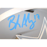 Brandon Aubrey Autographed Dallas Cowboys Mini Helmet Slate Beckett 50960