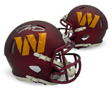 Jayden Daniels Autographed Washington Commanders Football Mini Helmet Fanatics