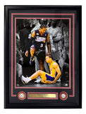 Allen Iverson Signed Framed 16x20 Philadelphia 76ers Step Over Lue Photo 2 BAS