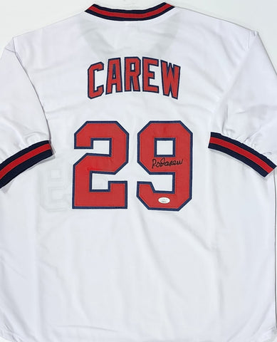 Angels Hall of Famer ROD CAREW Signed Custom Replica California Jersey AUTO JSA