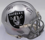 DJ D.J. Turner Autographed Raiders Mini Helmet Just Win Baby Beckett 2W133361