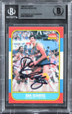 Nuggets Dan Schayes Authentic 1986 Fleer #98 Card Autographed BAS Slabbed