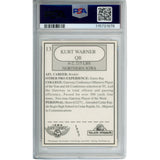 Kurt Warner Autographed 1995 Taco John's #13 Trading Card EX 5 10 Auto PSA 50105