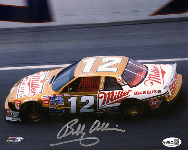 Bobby Allison Signed Racing #12 Car 8x10 Photo - (JSA COA)