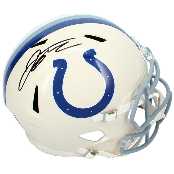Jonathan Taylor Autographed Indianapolis Colts RETRO Full Size Helmet Beckett