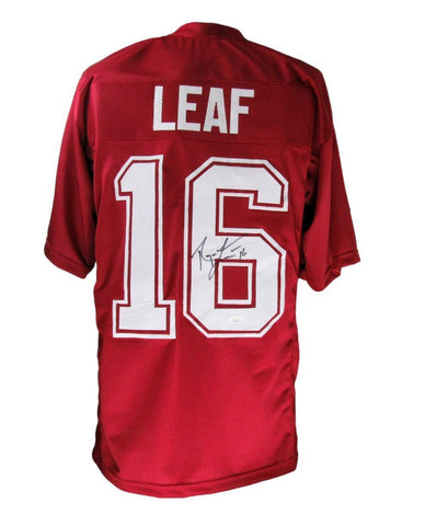 Ryan Leaf Autographed Washington State University Custom Football Jersey JSA