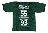 Brandon Graham Milton Williams Dual Signed Philly SB Strip Sack Stat Jersey BAS