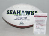 KENNY EASLEY AUTOGRAPHED SIGNED SEATTLE SEAHAWKS LOGO FOOTBALL JSA W/ HOF 17