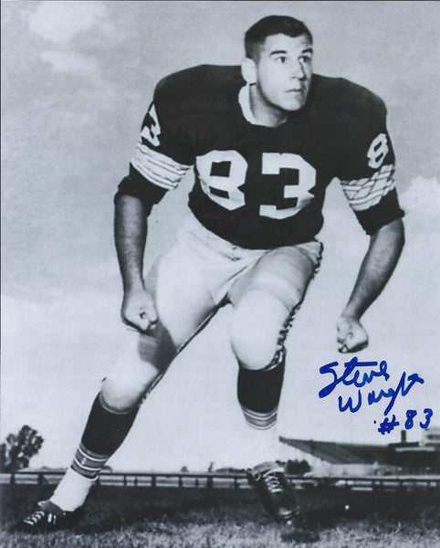 Packers Super Bowl Champ STEVE WRIGHT Signed 8x10 AUTO Rookie Year Photo #4