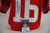 Joe Montana Signed San Fran 49ers Custom Jersey inscribed "HOF 2000" JSA COA
