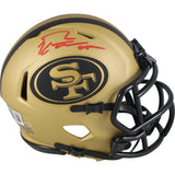 George Kittle Autographed San Francisco 49ers Rave Mini Helmet Beckett 49872