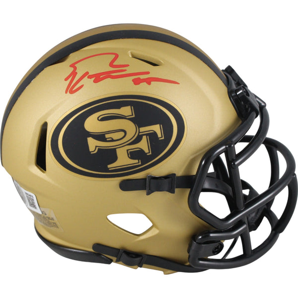 George Kittle Autographed San Francisco 49ers Rave Mini Helmet Beckett 49872