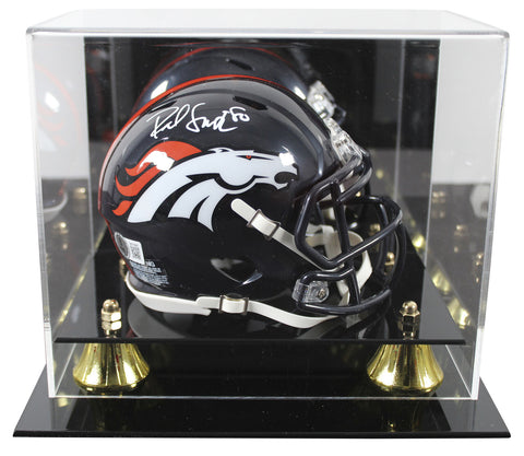 Broncos Rod Smith Authentic Signed Speed Mini Helmet W/ Case BAS Witnessed