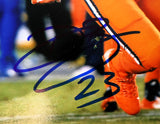 DeVontae Booker Autographed Denver Broncos 8x10 Photo JSA COA